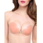 Women’s Silicone Non-Wired Invisible Strapless Bra – Push-Up Backless Sticky Bra with Padded Cups, Wire-Free Self-Adhesive Silicone Bra - Image 2