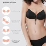 Super Sticky Strapless Bra Adhesive Push Up Bras Invisible Reusable Lift Up Bra - Image 4