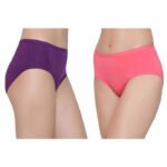 Women Modal & Spandex Mid Rise Full Coverage Panty Brief - Image 3