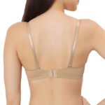 Womens Nylon -Spandex Blend Ultra comfort Seemless Multyway Padded T- shirt bra - Image 4