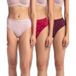 Jockey Women's Cotton Mid Waist Hipster Panty (Pack of 3)