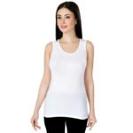 Women’s Modal Cotton Innerwear Camisole Soft Stretch Sleeveless Regular Fit Vest Scoop Neck Sando & Layering Top