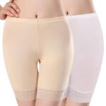 Women's Girl's Cotton Stretchable Lace Cycling Shorts Under Skirt Shorts Safety Shorts - Image 3