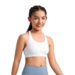 Pack 3 Sports Bra for Women & Girls, Cotton Non-Padded Full Coverage Beginners Activewear Training Bra for Teenager Kids Bra - Image 4