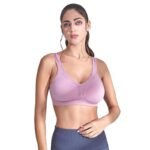 Women’s Cotton Sports Bra Full Coverage High Support Workout & Yoga Bra Soft Stretch Breathable Fabric