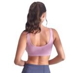 Women’s Cotton Sports Bra Full Coverage High Support Workout & Yoga Bra Soft Stretch Breathable Fabric - Image 3