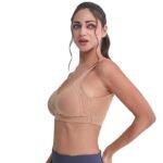 Women’s Cotton Sports Bra Full Coverage High Support Workout & Yoga Bra Soft Stretch Breathable Fabric - Image 6