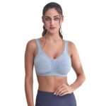 Women’s Cotton Sports Bra Full Coverage High Support Workout & Yoga Bra Soft Stretch Breathable Fabric - Image 5