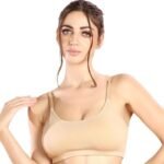 Women’s Sports Bra TL-310 - Soft Stretch Fabric Breathable Cups Seamless Comfort Medium Support Hook Eye Back Closure All-Day Active Wear