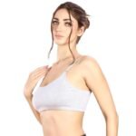 Women’s Sports Bra TL-310 - Soft Stretch Fabric Breathable Cups Seamless Comfort Medium Support Hook Eye Back Closure All-Day Active Wear - Image 3