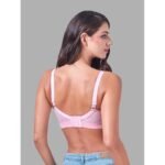 Womens Non Padded Non Wired Bra Soft Breathable Everyday Comfort Bra Floral Jacquard Fabric  Adjustable Straps Back Closure Support Bra - Image 6
