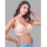 Womens Non Padded Non Wired Bra Soft Breathable Everyday Comfort Bra Floral Jacquard Fabric  Adjustable Straps Back Closure Support Bra - Image 4