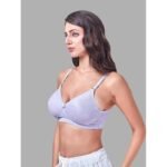 Womens Padded Full Coverage Bra Lace Fabric Inner Elastic  Wide Straps underband Adjustable Straps Back Closure - Image 8