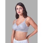 Womens Padded Full Coverage Bra Lace Fabric Inner Elastic  Wide Straps underband Adjustable Straps Back Closure - Image 6