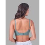 Womens Padded Full Coverage Bra Lace Fabric Inner Elastic  Wide Straps underband Adjustable Straps Back Closure - Image 4