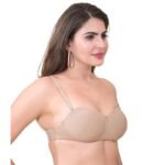 Women's Transparent Back Bra with Anti Skid Gel Elastic on Cups - Image 6